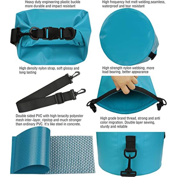 Waterproof Dry Bag for Kayaking, Beach, Rafting, Boating