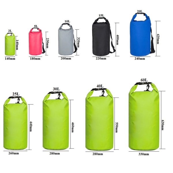 Waterproof Dry Bag for Kayaking, Beach, Rafting, Boating
