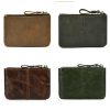 Real Cowhide Zippered Wallet