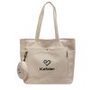 Spacious Canvas Commuter Bag w/ Coin Purse