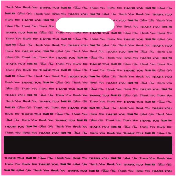 9" x 12" Die Cut Handle Plastic Bag
