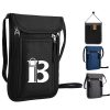 Travel Canvas Neck Wallet w/ RFID Blocking Passport Holder