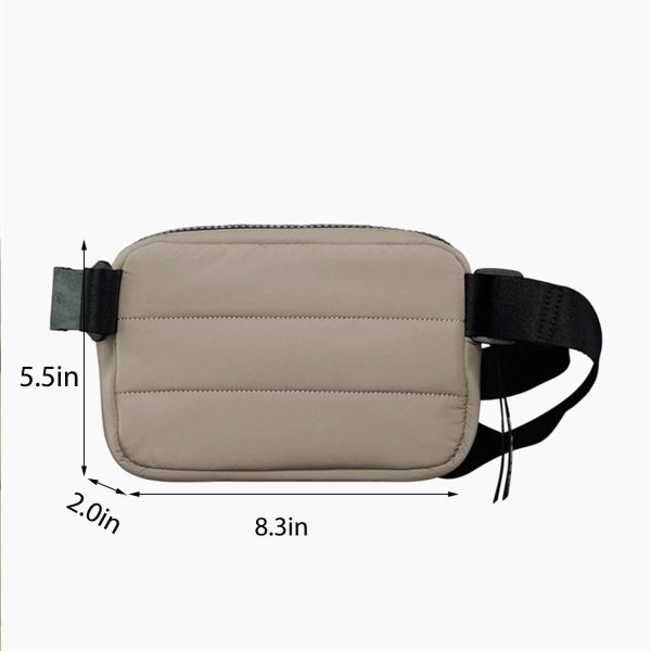 Waterproof Nylon Puffer Waist Bag for Sports Travel