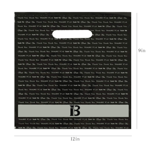 9" x 12" Die Cut Handle Plastic Bag