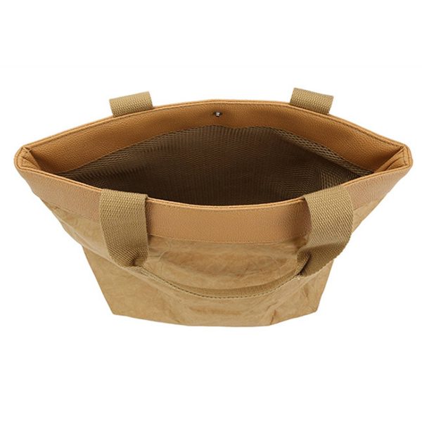 Washable Paper Crossbody Handbag w/ Snap Closure