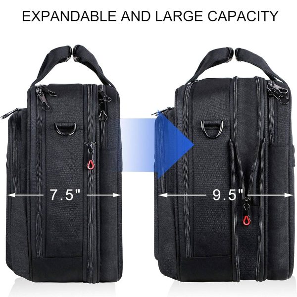 RFID Blocking Waterproof Oxford Laptop Bag Briefcase