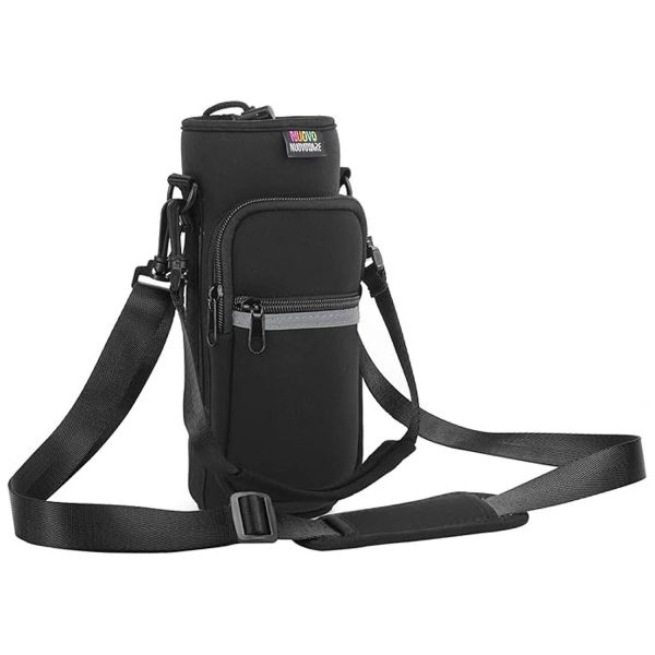 40oz Neoprene Water Bottle Carrier Bag w/ Phone Pocket