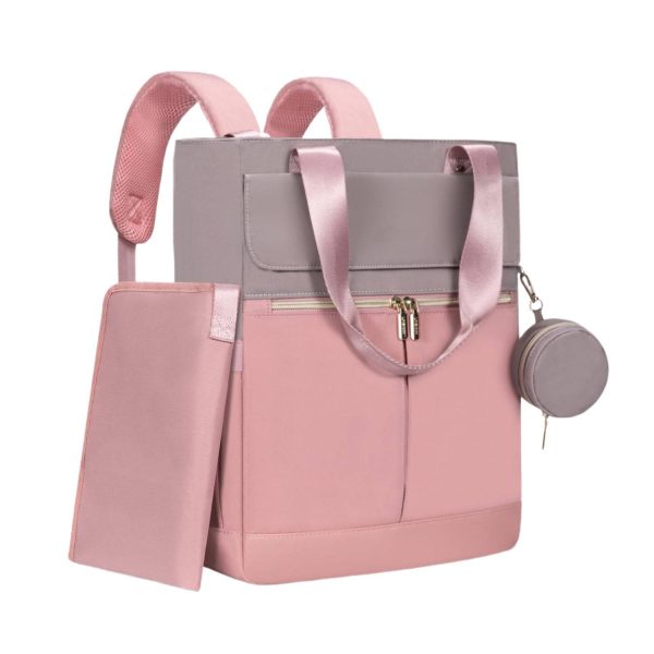 Polyester Diaper Backpack w/ Insulated Pockets Changing Pad