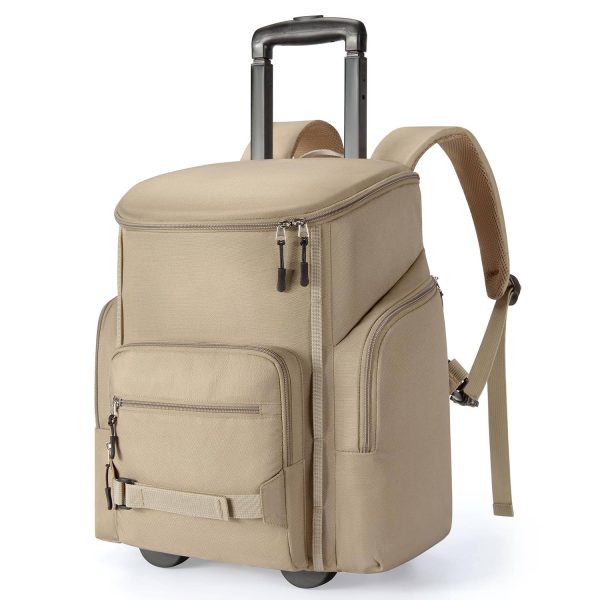 22L Wheeled Oxford Insulated Cooler Backpack w/ Handle