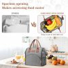 10L Wide Open Nylon Insulated Lunch Cooler Tote Bag w/Handle