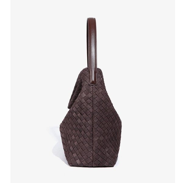 Vintage PU Leather Tote Bag w/ Detachable Strap