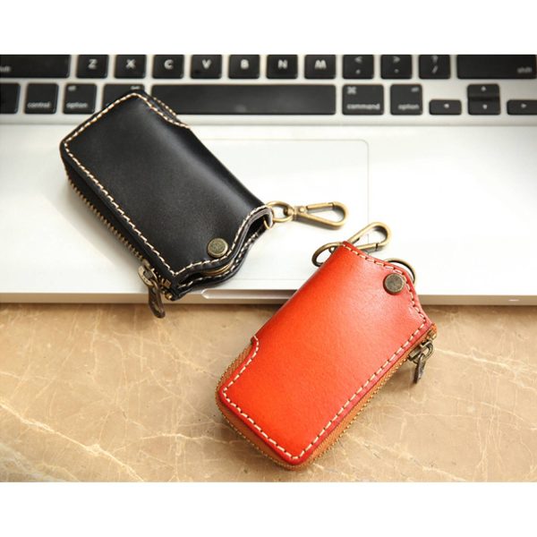 Lastra Leather Key Ring Case