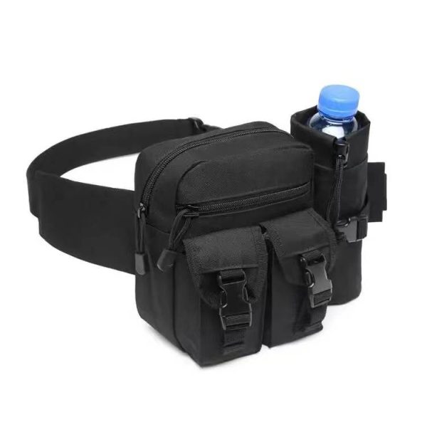 Outdoor Tactical Waist Slip Pack With Water Bottle Holder