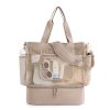 14L Cooler Compartment Nylon Mesh Beach Tote Bag