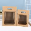 Kraft Paper Cute Gift Bags W/ Clear Window