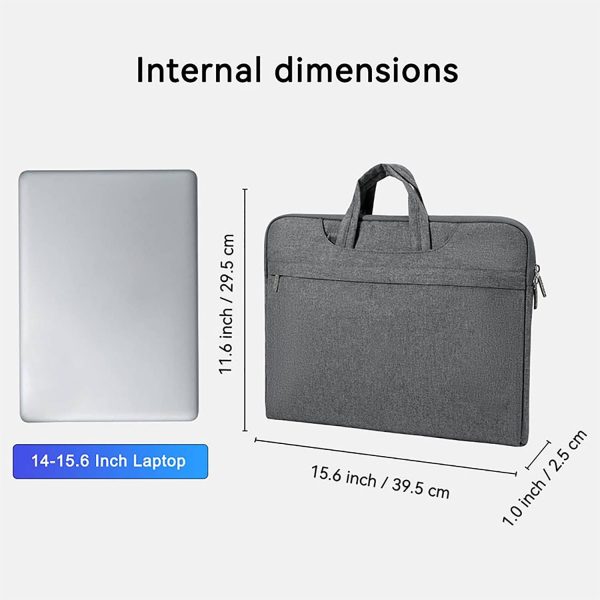 Waterproof Oxford Laptop Shoulder Bag w/ Pockets
