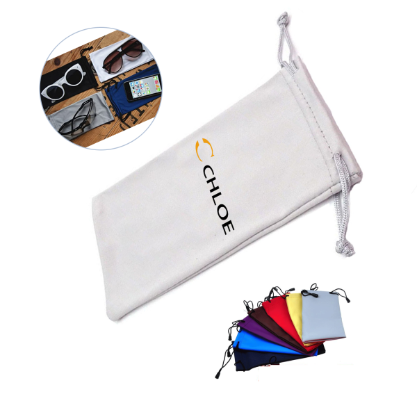 Microfiber Sunglasses Drawstring Bag