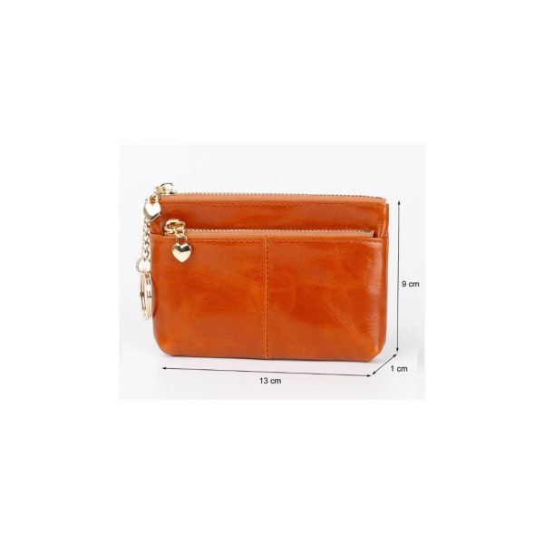 Leather change purse