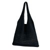 Polyester Mesh Crochet Beach Tote Bag for Summer Travel