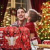 210D Christmas Drawstring Backpacks