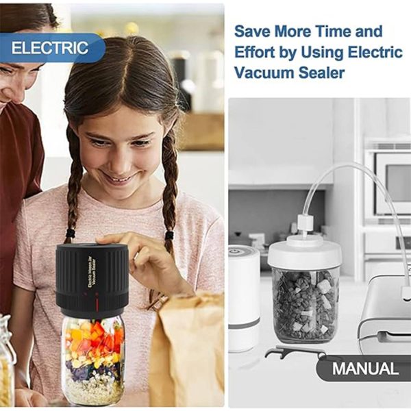 Electric vacuum sealing machine set