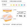 Foldable Bento Lunch Box Collapsible Food Storage Containers