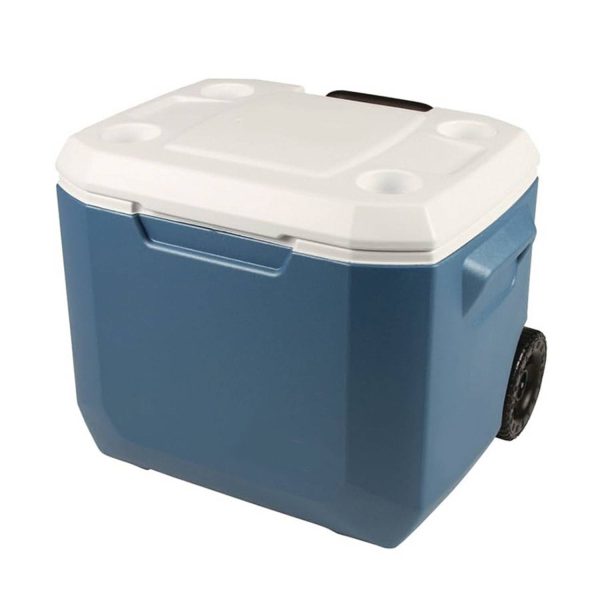 50L Rolling Cooler Box –Insulated Portable Chest for Camping
