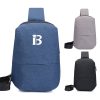 Men and women leisure simple casual chest bag backpack