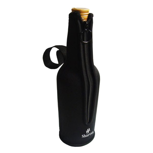 Neoprene Waterproof Zippered Bottle Sleeve