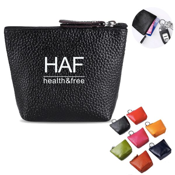 Mini Coin Wallet with Keychain Ring Holder