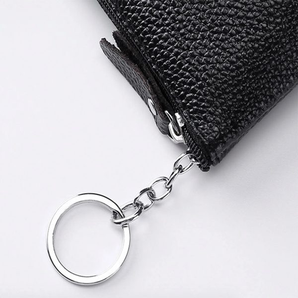 Mini Coin Wallet with Keychain Ring Holder