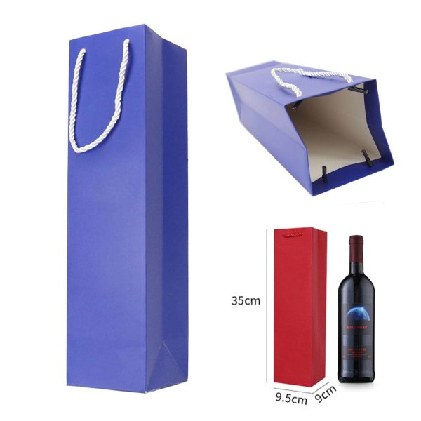 Single Bottle Wine Paper Bag