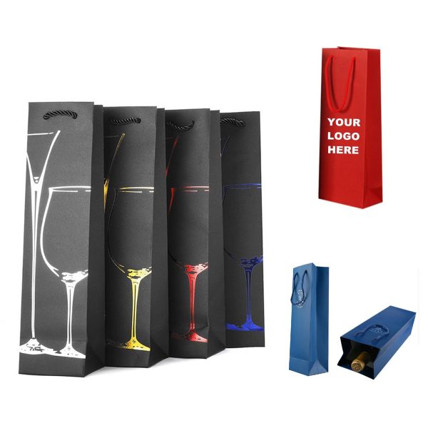Single Bottle Wine Paper Bag