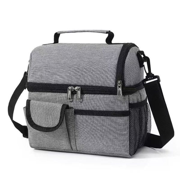 9L Double Decker Oxford Insulated Cooler Lunch Bag