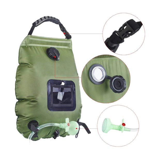 Outdoor Solar Thermal Shower Bag