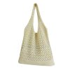 Polyester Mesh Crochet Beach Tote Bag for Summer Travel