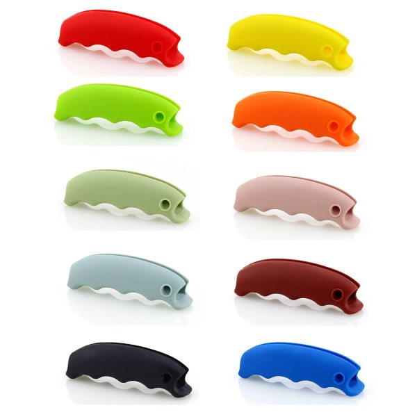 Silicone Handle Plastic Bag Holder Carrier For Shopping