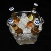 Double-Handle Wine/Champagne Cooler PS Plastic Ice Bucket
