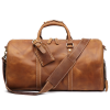 Genuine Leather Sport Gym Duffle Travel Bag