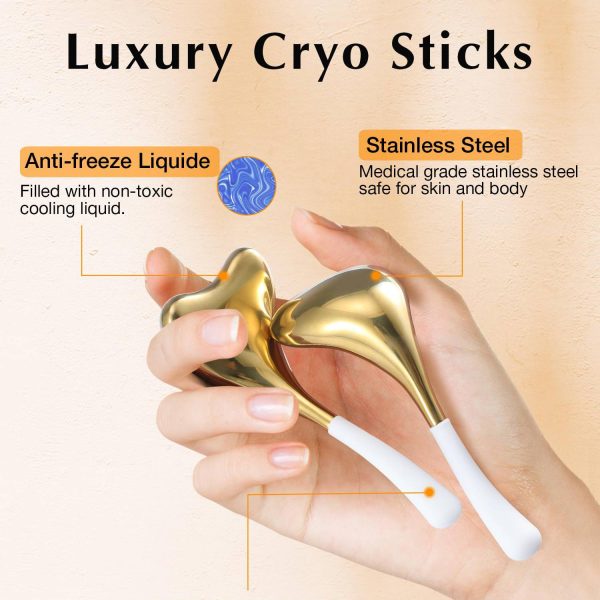 Stainless Steel Facial Massage Cold Compress Ice Wave Ball