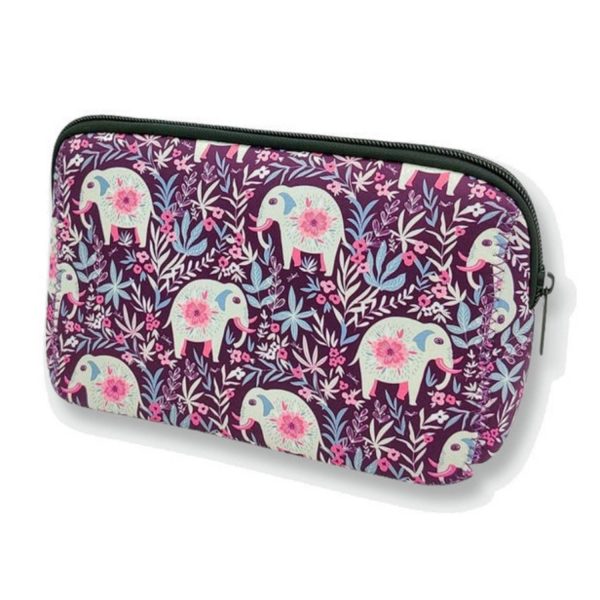 Waterproof Nylon Cosmetic Bag w/ Zipper