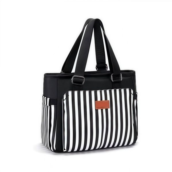 9L Oxford Insulated Cooler Lunch Bag w/ Pockets for Office