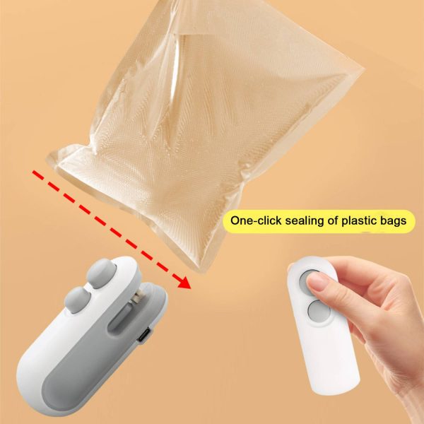 Heat Seal with Cutter Plastic On-the-go snack closure clip
