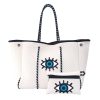 Women's Neoprene Tote Bag w/ Pocket for Beach Travel