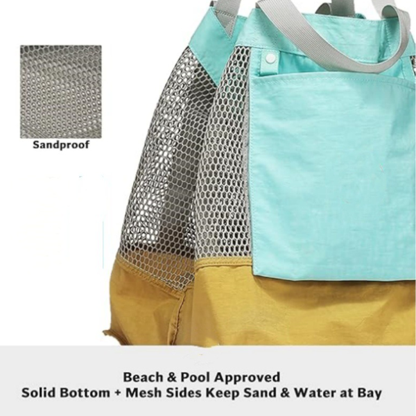 Large Capacity Foldable Nylon Mesh Tote Bag