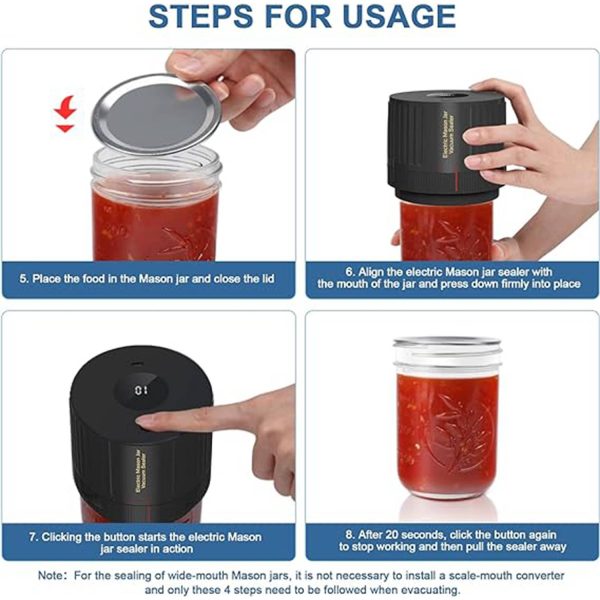 Electric vacuum sealing machine set