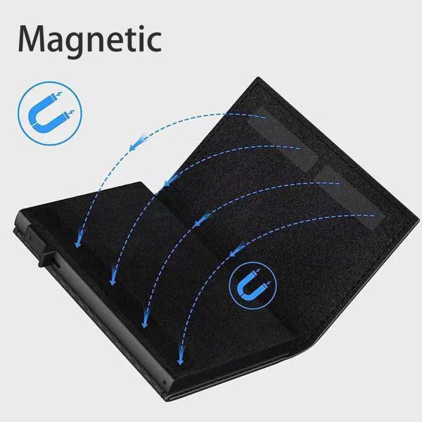 Carbon Fiber RFID Blocking Trifold Wallet w/ Tracker Slot