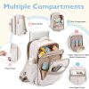 Baby Oxford Diaper Backpack w/ 3 Insulated Pockets