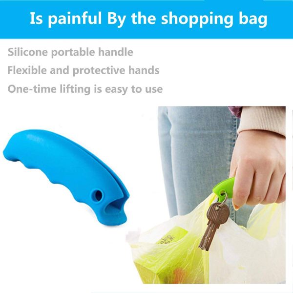 Silicone Handle Plastic Bag Holder Carrier For Shopping