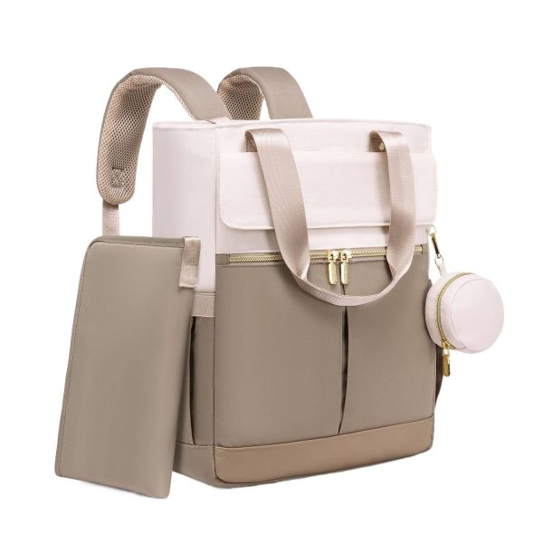 Polyester Diaper Backpack w/ Insulated Pockets Changing Pad